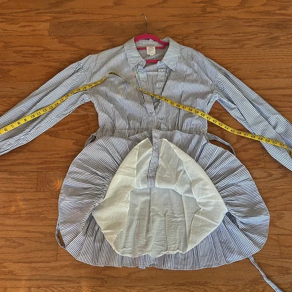 NWOT Cinq à Sept Blue and White Striped Dress size 10 - Picture 7 of 7